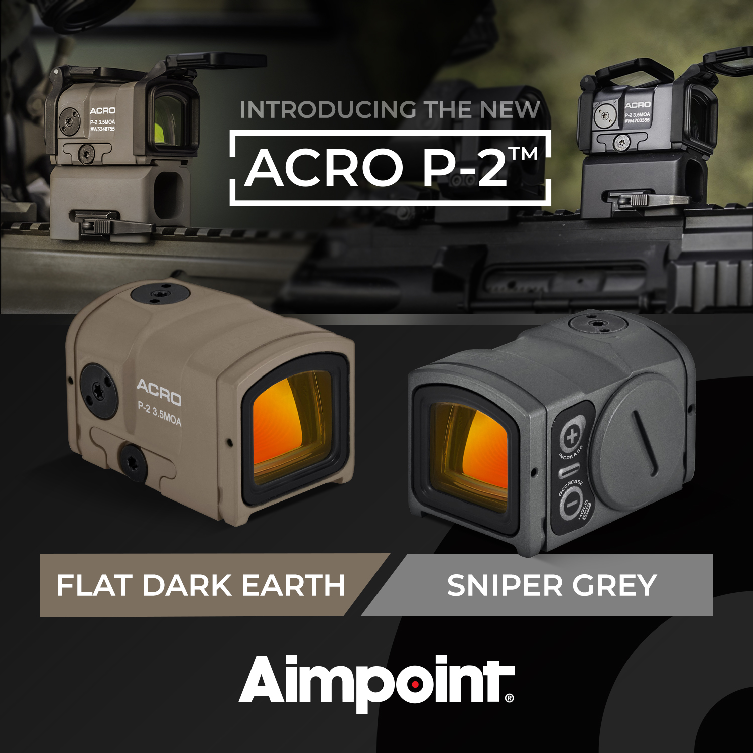 Available Now! ACRO P-2s in Flat Dark Earth & Sniper Grey | FOG HORN